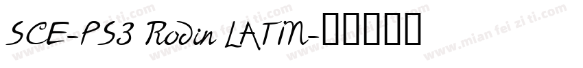 SCE-PS3 Rodin LATIN字体转换